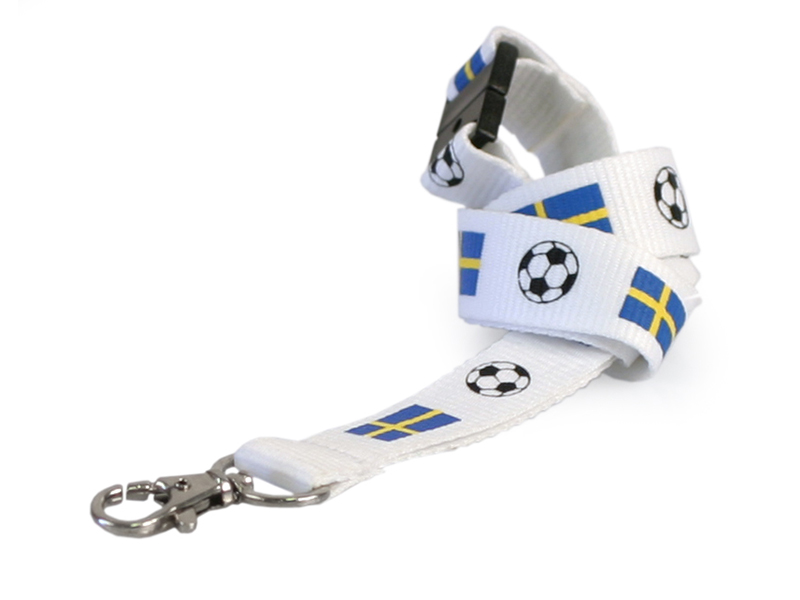 Logoband ruotsalainen jalkapallo (varastosta)