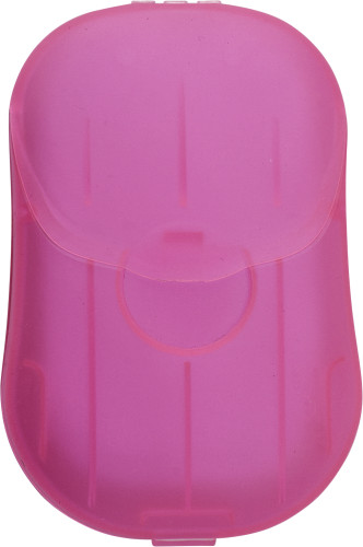 Plastic case with soap sheets Bella