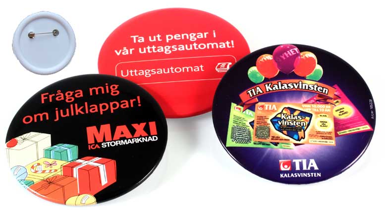 Campaign buttons (140 mm Ø)