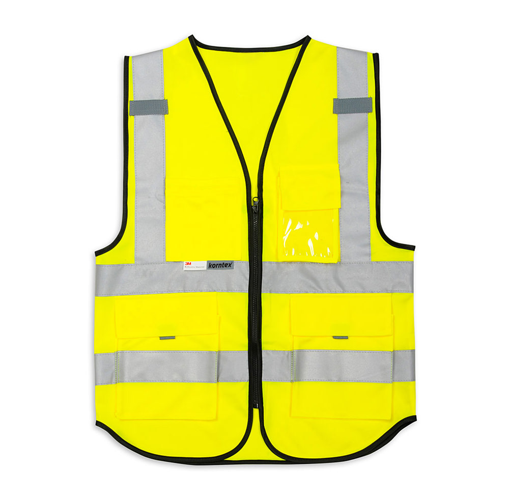 Reflective vest HI-VIS 3M with zipper and pockets [Adult]
