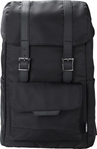 RPET (290T) rygsæk med flap i polyester twill Marlowe