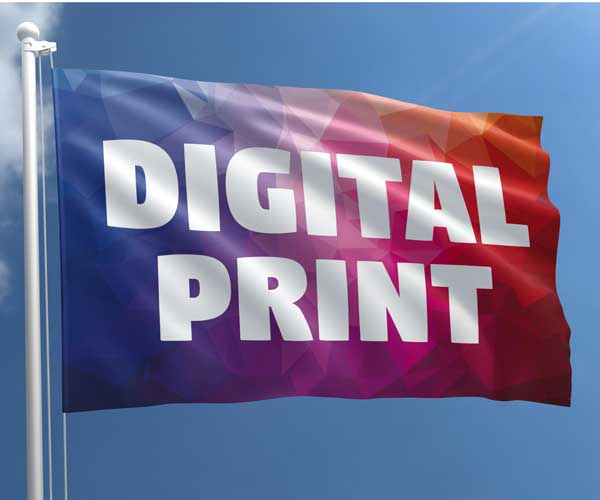 Digitaltryckt flagga (240 x 150 cm)