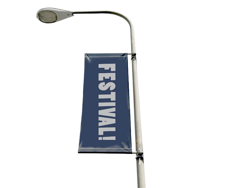 Street banner flagg 79x200 cm