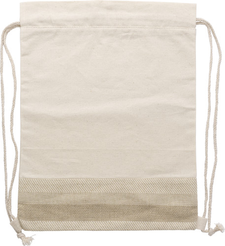 Cotton drawstring backpack